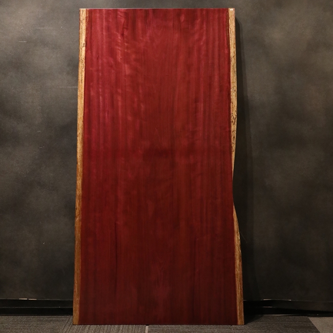 一枚板　パープルハート(杢)　651-2/2-9-1　(W200cm)